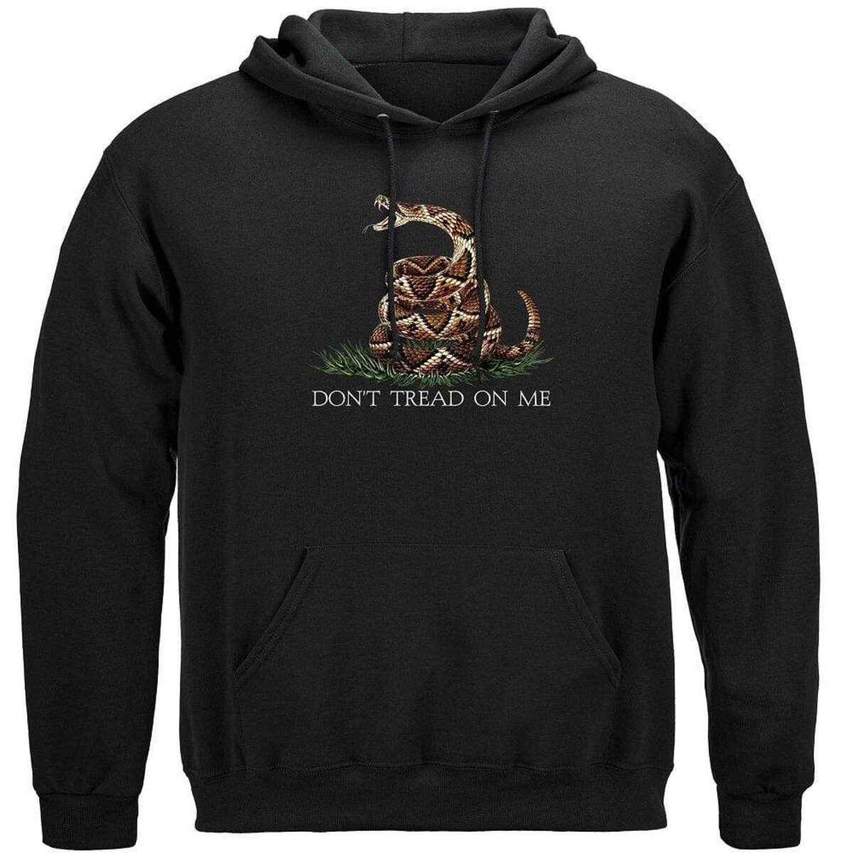 Don't Tread On Me Hooded Black Sweatshirt