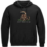 Don't Tread On Me Hooded Black Sweatshirt