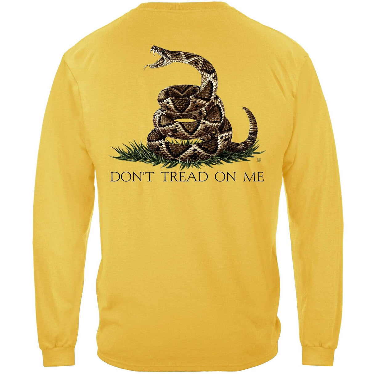 Yellow Don't Tread on Me Long Sleeve T-Shirt