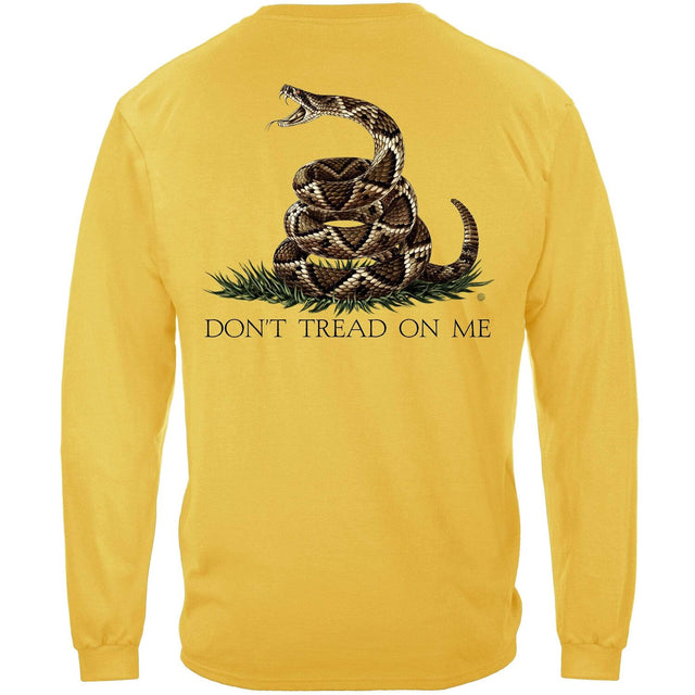Yellow Don't Tread on Me Long Sleeve T-Shirt