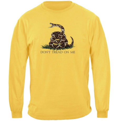 Yellow Don't Tread on Me Long Sleeve T-Shirt