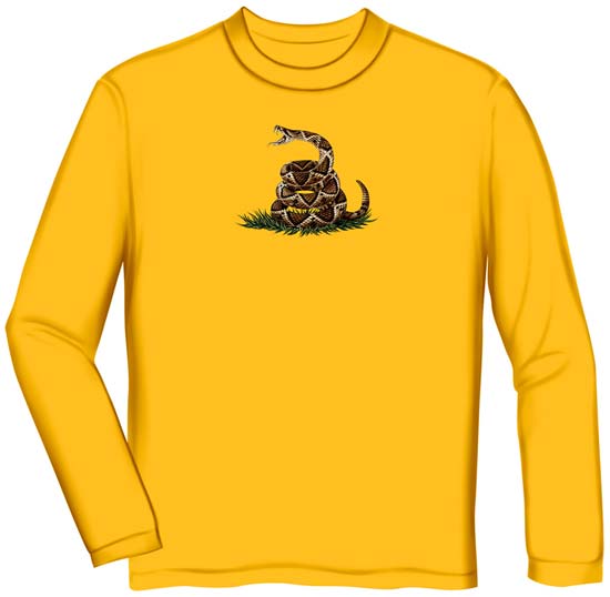 Yellow Don't Tread on Me Long Sleeve T-Shirt