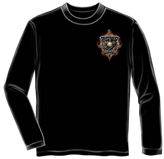 Once a Marine, Always a Marine - Bulldog Shield Long Sleeve T-shirt