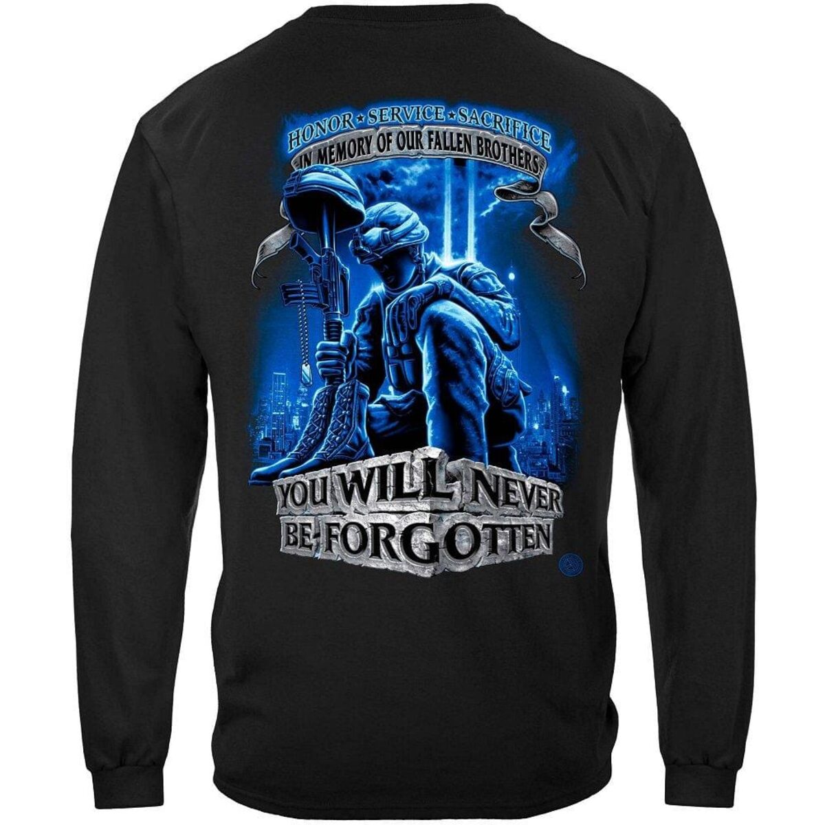 In Memory of Our Fallen Brothers Military Long Sleeve T-shirt