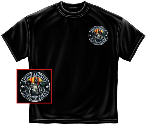 Vietnam Memorial Wall You Will Never Be Forgotten T-Shirt