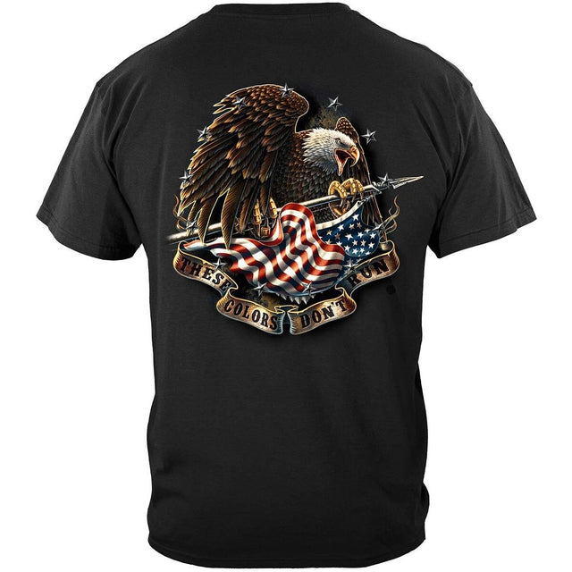 These Colors Don't Run Black Military T-Shirt