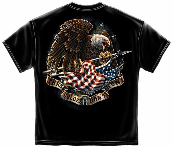 These Colors Don't Run Black Military T-Shirt