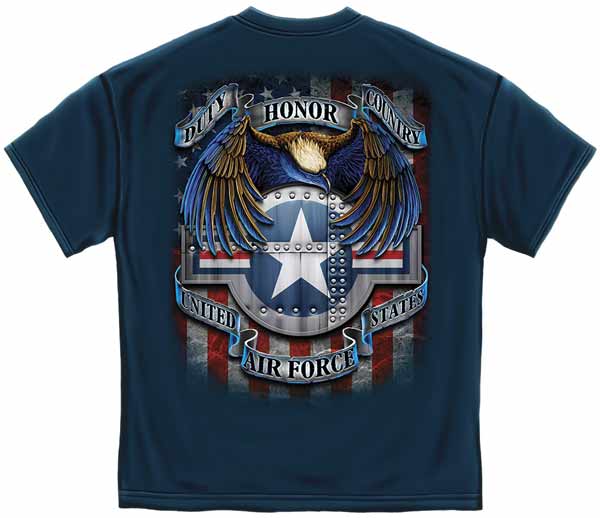 United States Air Force Duty Honor Country Military T-Shirt