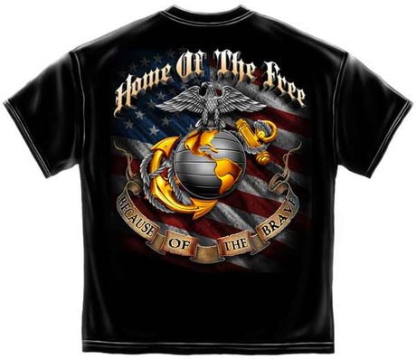 United States Military Marine Corps Soldier Cross Military T-Shirt