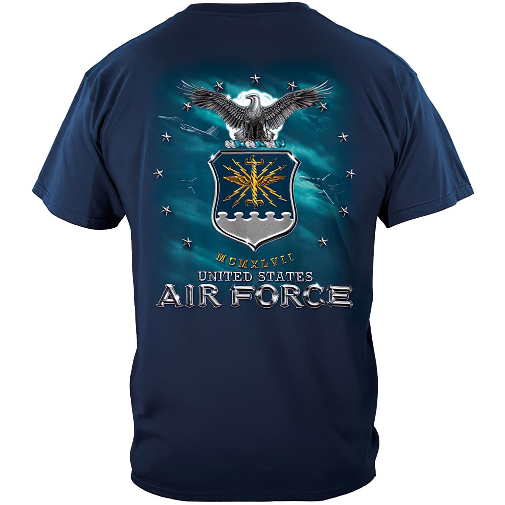 United States Air Force Eagle and Shield Military T-Shirt