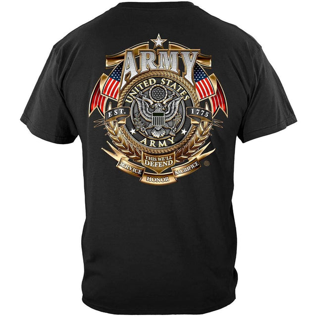 United States Army Gold Armor Military T-Shirt