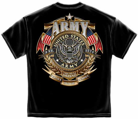 United States Army Gold Armor Military T-Shirt