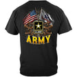 US Army Double Flag T-Shirt - Black