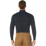 Navy Blue Mock Turtleneck Shirt