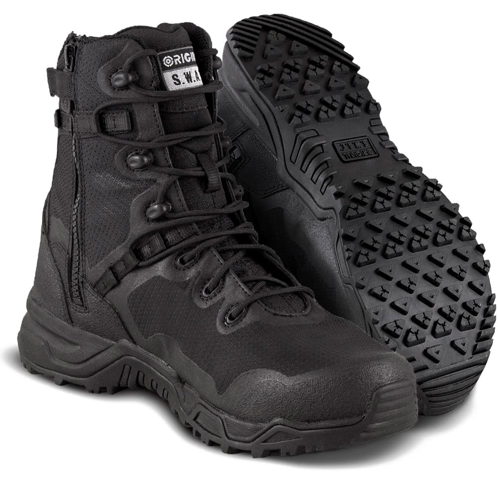 Original S.W.A.T. Alpha Fury 8-inch Side-Zip Men's Black Tactical Boot