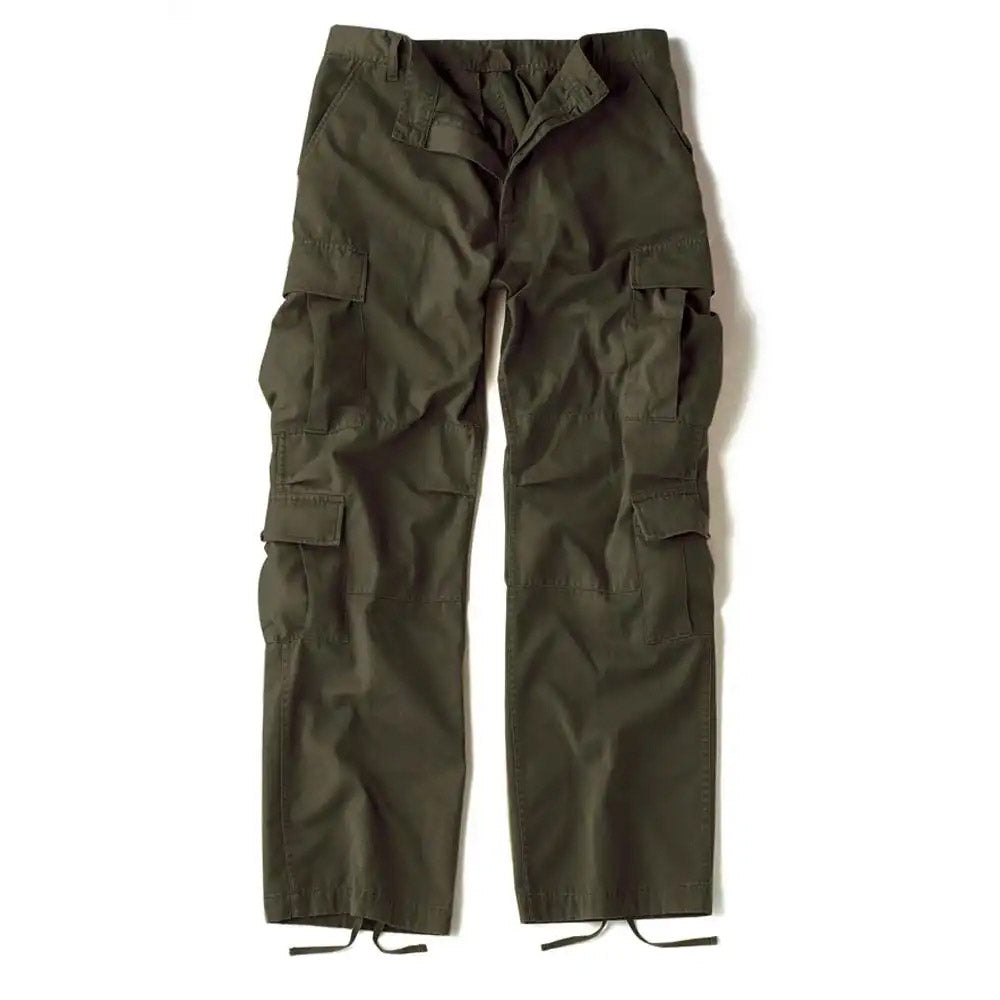 Vintage Olive Drab Paratrooper Cargo Pants