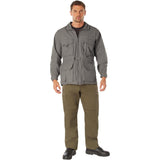 Khaki 2-in-1 Convertible Safari Vest and Jacket