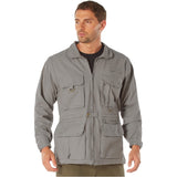 Khaki 2-in-1 Convertible Safari Vest and Jacket