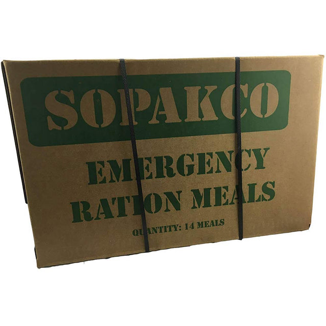 Sopakco MRE Emergency Rations Case of 14 Meals