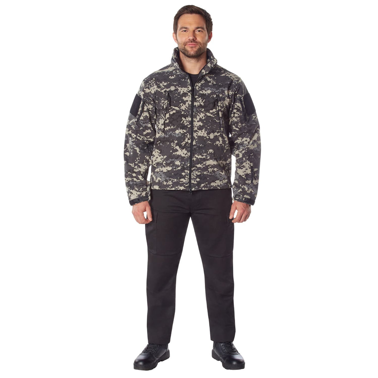 Special Ops Subdued Urban Digital Camo Tactical Soft Shell Jacket