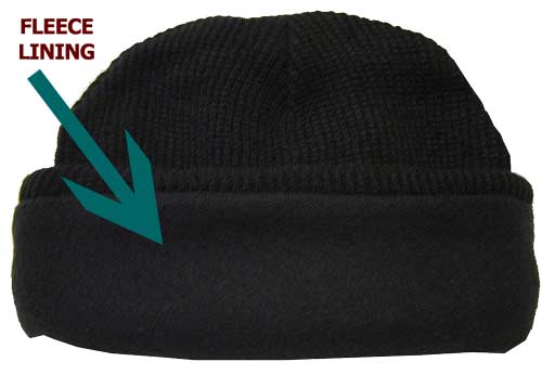 Fleece Lined Police Winter Hat