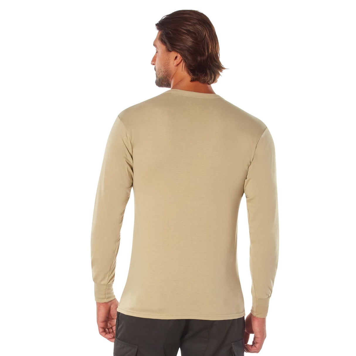 Desert Sand Cotton Long Sleeve T-Shirt