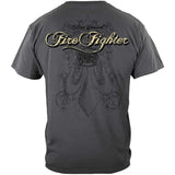 Elite Breed Honor Respect Firefighter T-Shirt - Gray