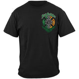 Irish Family Duty Honor Firefighter T-Shirt - Black