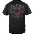 Elite Breed Fire Rescue Rise Above Fear T-Shirt - Black