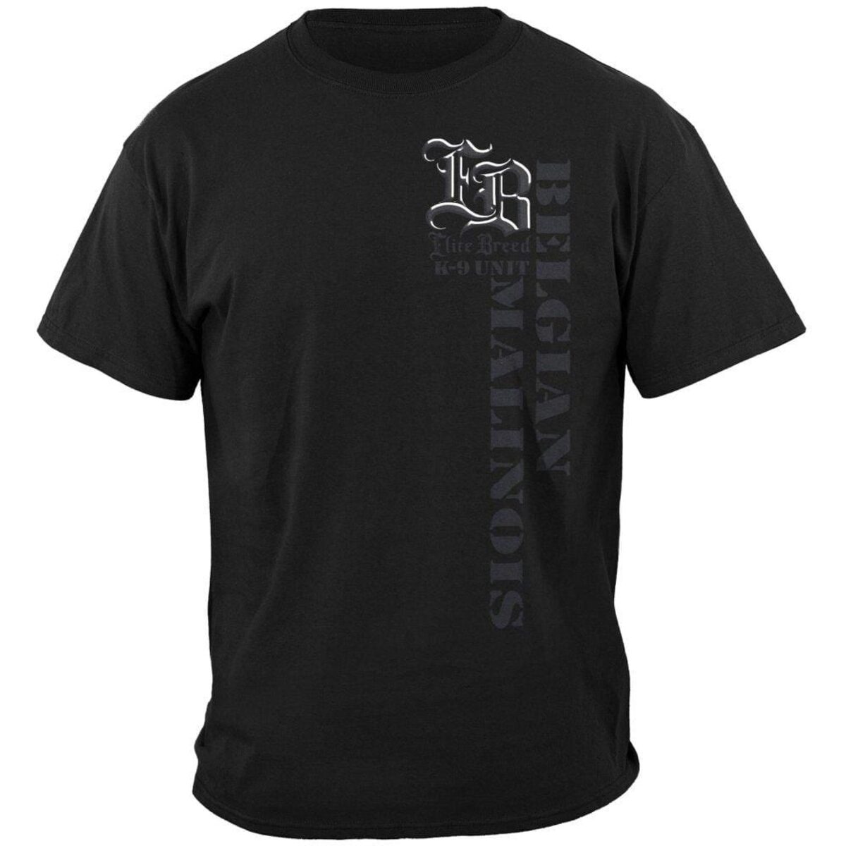 Elite Breed Belgian Malinois K9 Unit Police T-Shirt - Black