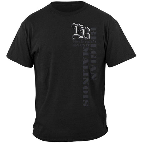 Elite Breed Belgian Malinois K9 Unit Police T-Shirt - Black