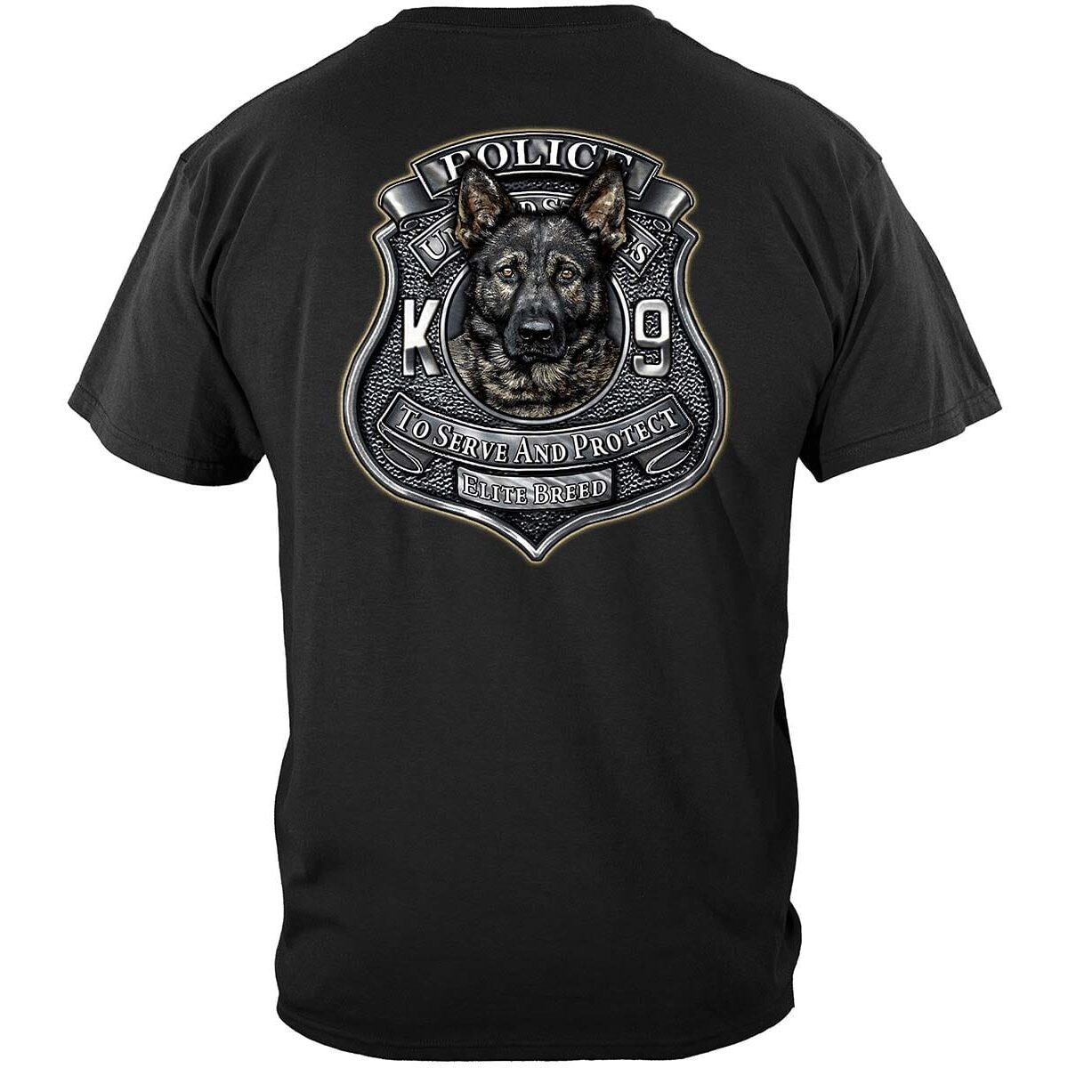 Elite Breed K9 Unit Police T-Shirt - Black