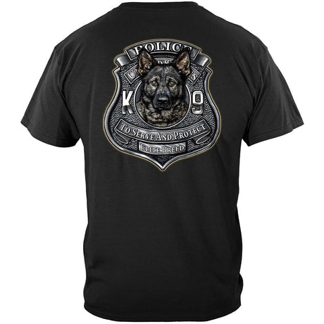Elite Breed K9 Unit Police T-Shirt - Black