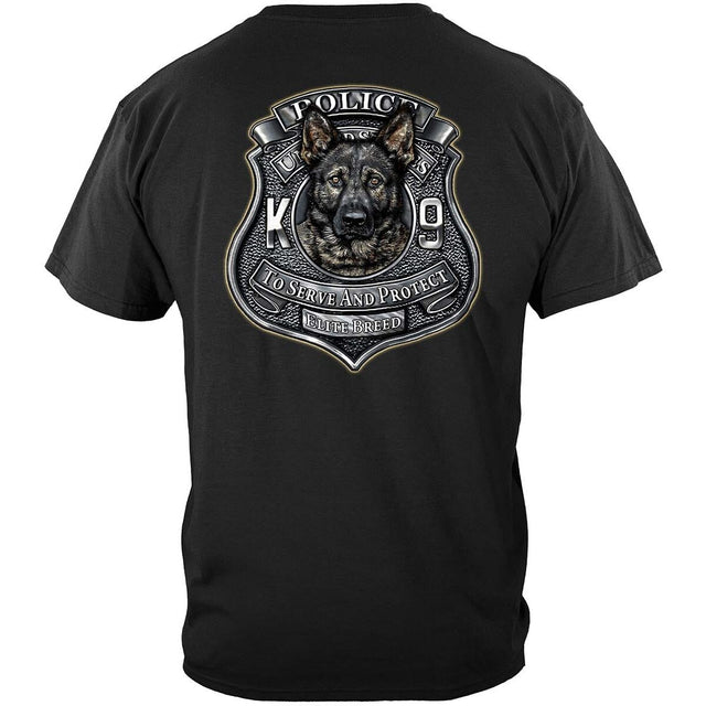 Elite Breed K9 Unit Police T-Shirt - Black