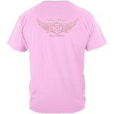 Firefighter Fire Angel Pink Ladies T-Shirt