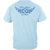 Firefighter Fire Angel Powder Blue Ladies T-Shirt