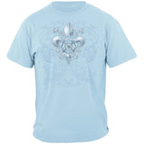 Firefighter Fire Angel Powder Blue Ladies T-Shirt