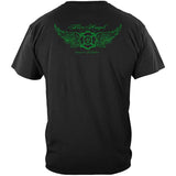 Firefighter Fire Angel Irish Cross Ladies T-Shirt