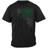 Firefighter Fire Angel Irish Cross Ladies T-Shirt