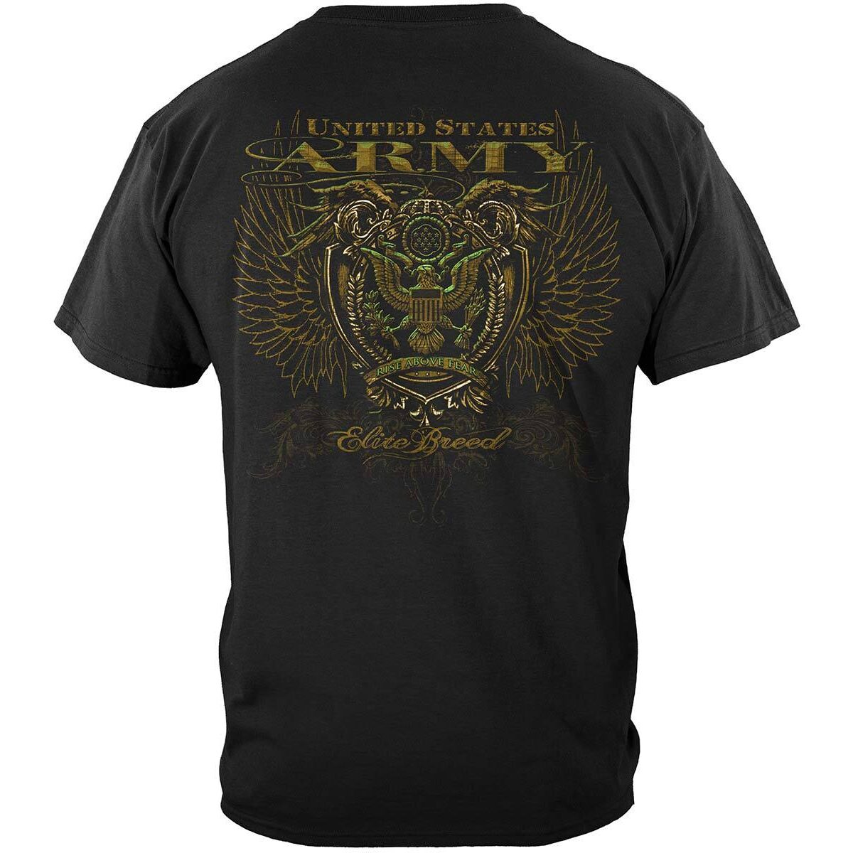 U.S. Army Elite Breed Rise Above Fear T-Shirt