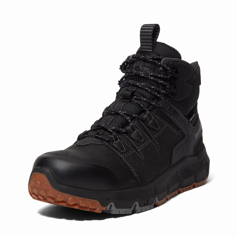 Timberland Tempe 6-inch Soft Toe Waterproof Men's Black Work Boot