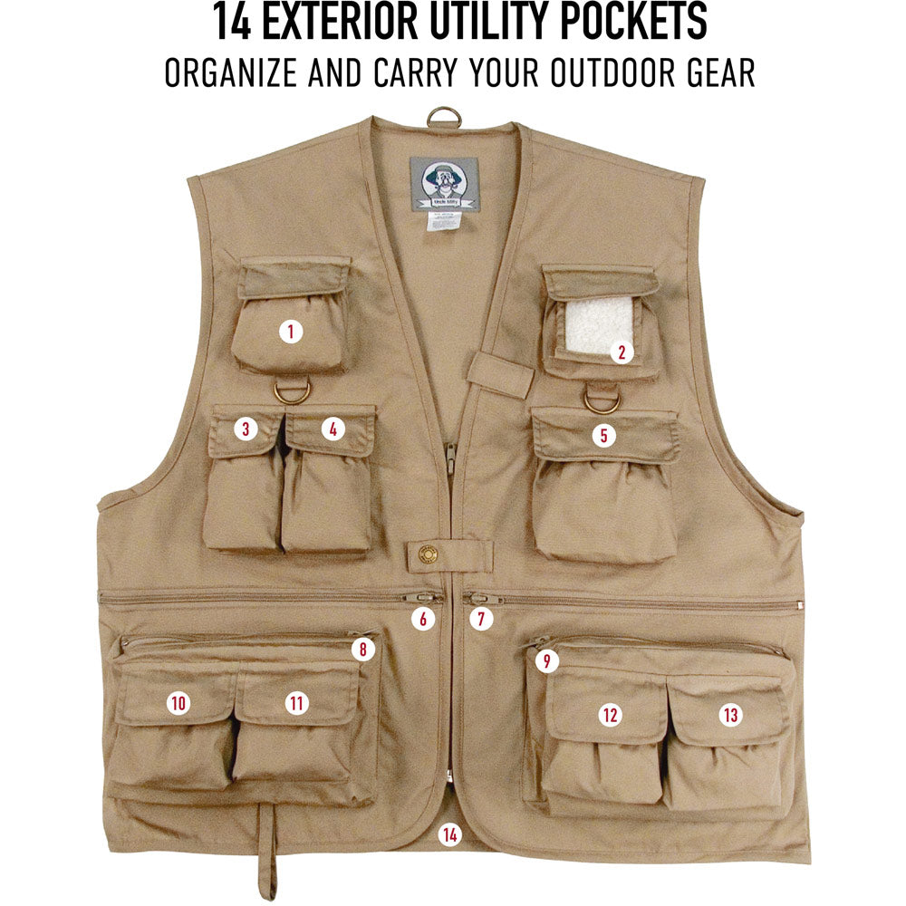 Uncle Milty Outdoor Travel Vest with Pockets