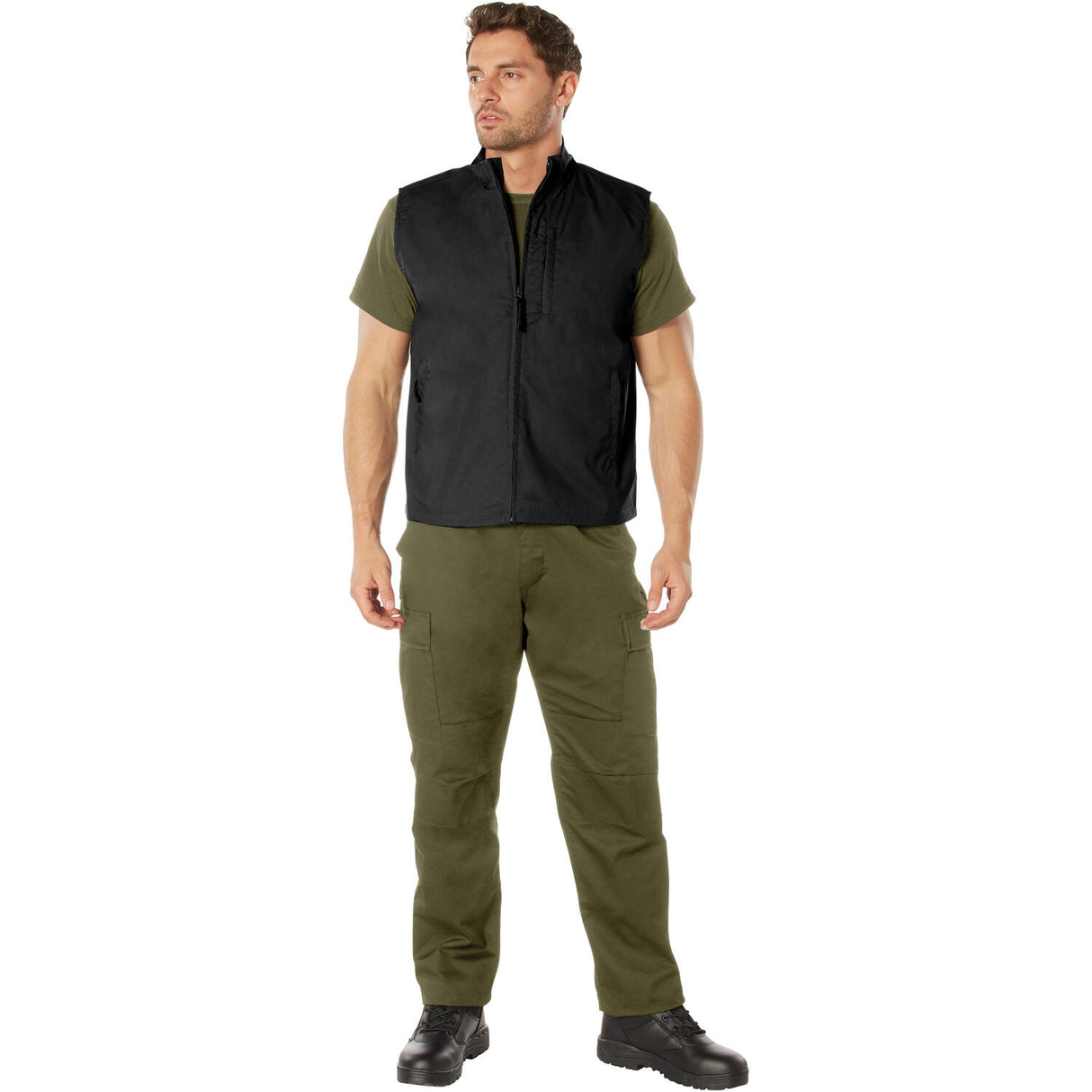 Black Lightweight Undercover Tactical Travel Vest