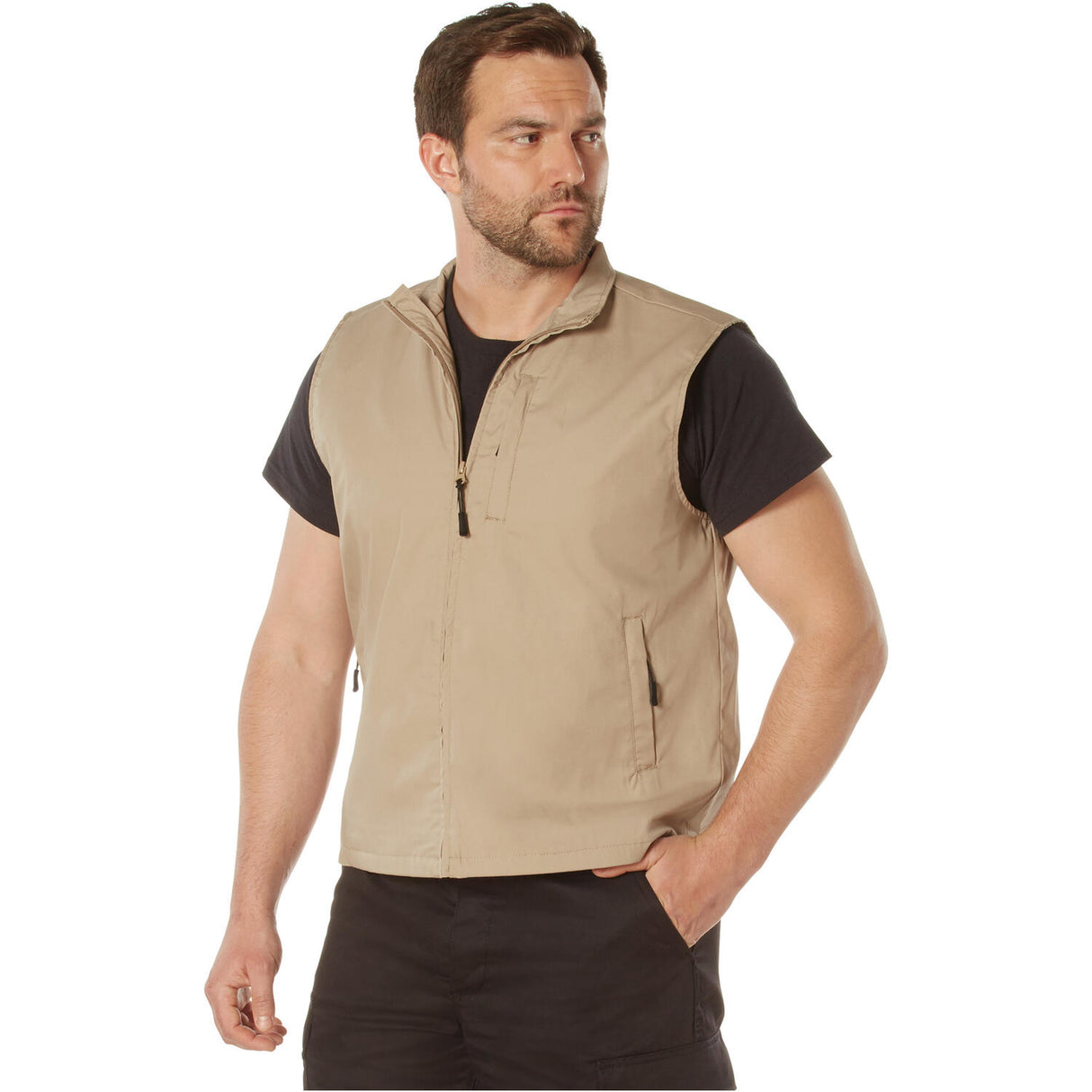 Khaki Lightweight Undercover Travel Vest