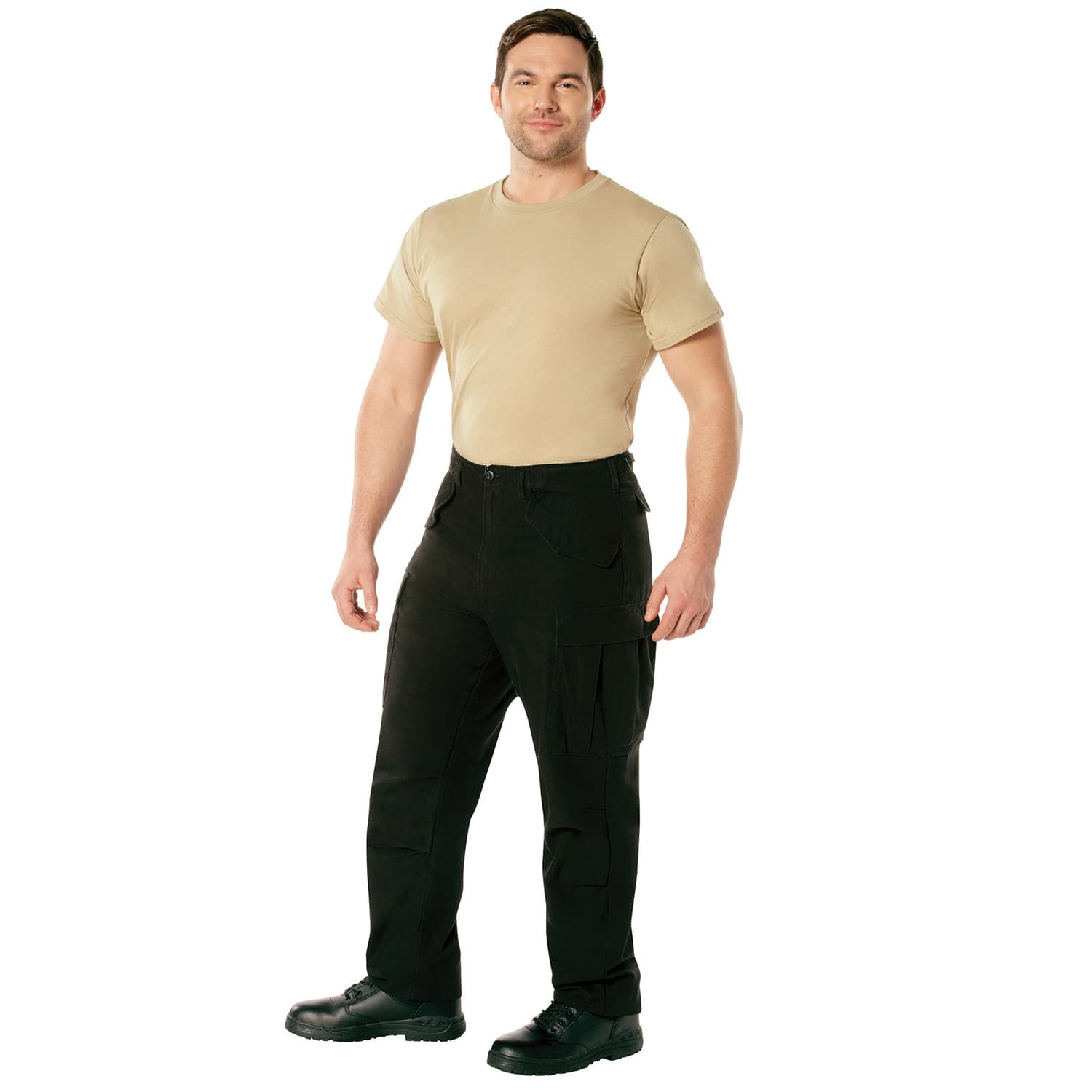 M-65 Black Vintage Military Cargo Fatigue Pants